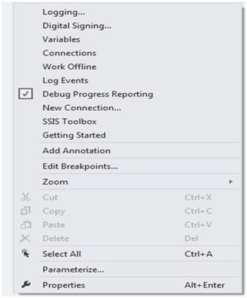 debug progress reporting